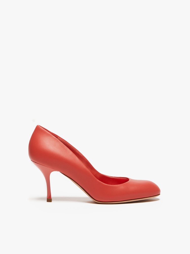 Nappa leather court shoes