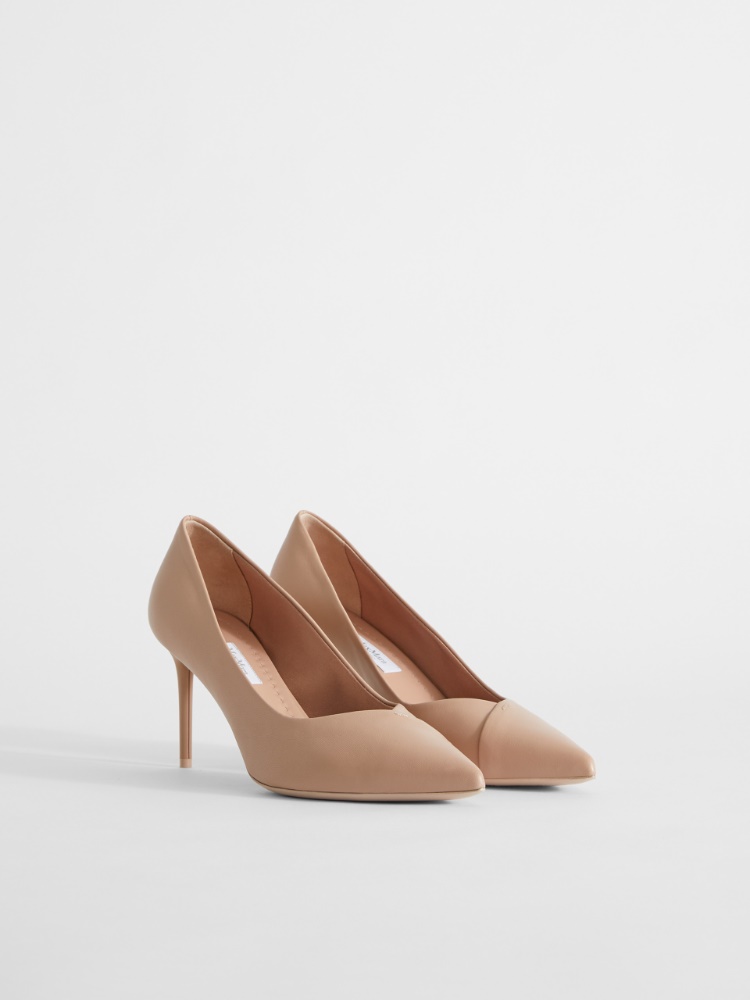 Nappa leather court shoes