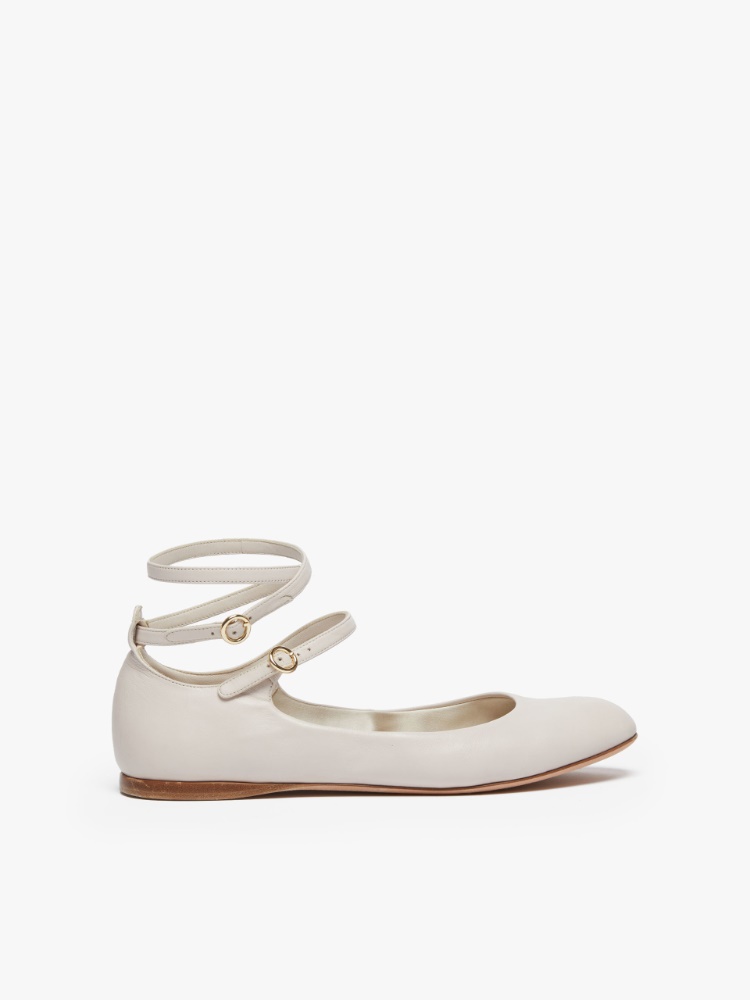 Nappa leather ballet flats