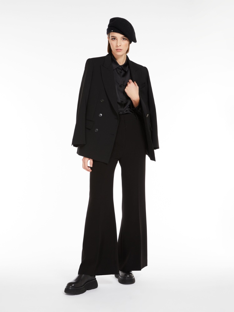 Double-breasted blazer in wool fabric