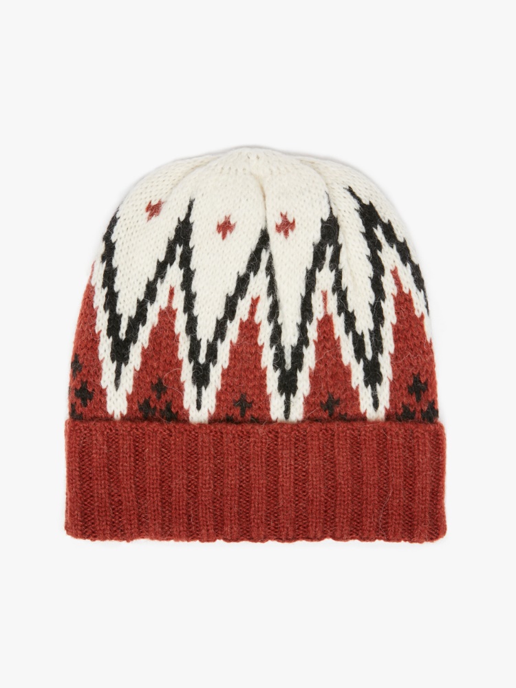 Hat in alpaca and wool yarn