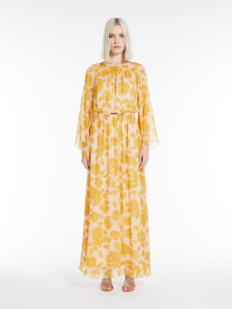 Printed georgette dress