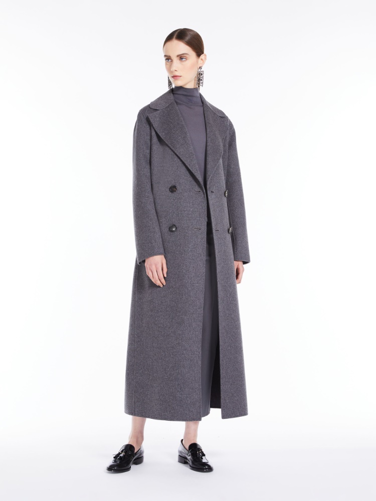 Wool yarn mock polo-neck sweater