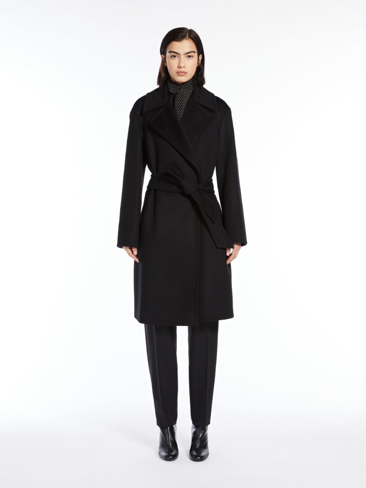 Wool wrap coat