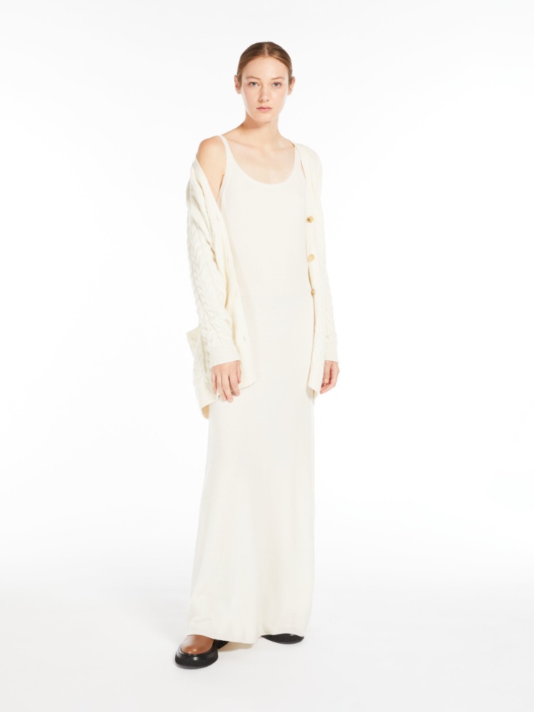 Wool and cashmere slip dress