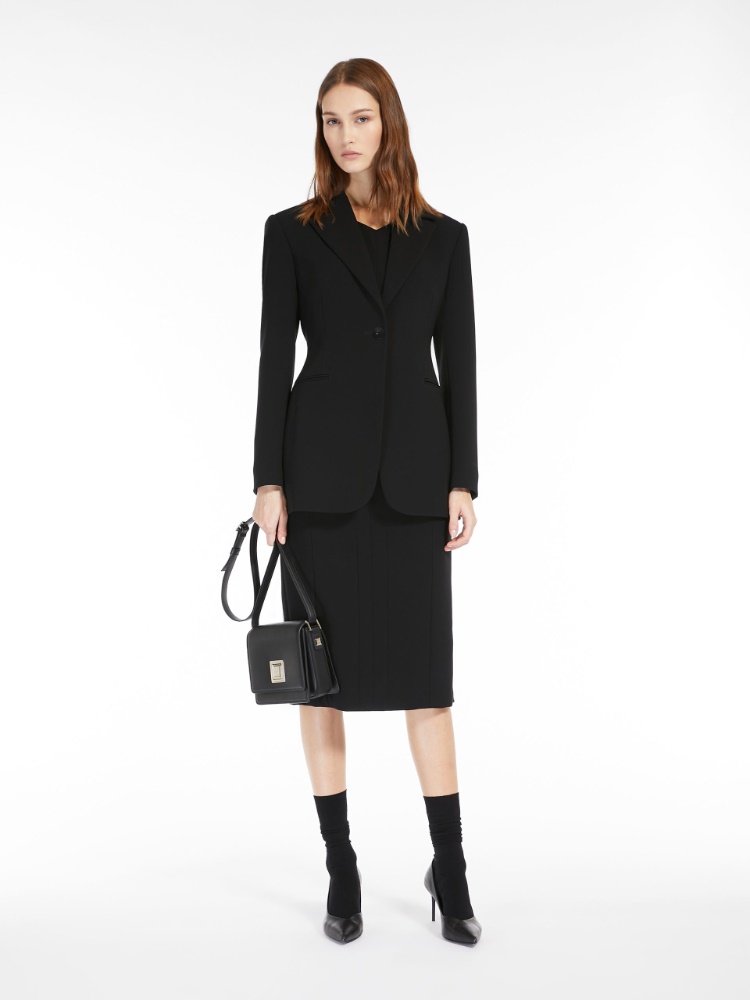 Single-breasted cady blazer