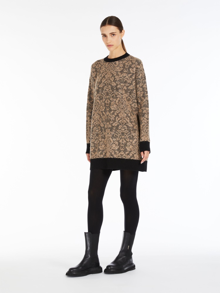 Jacquard alpaca dress