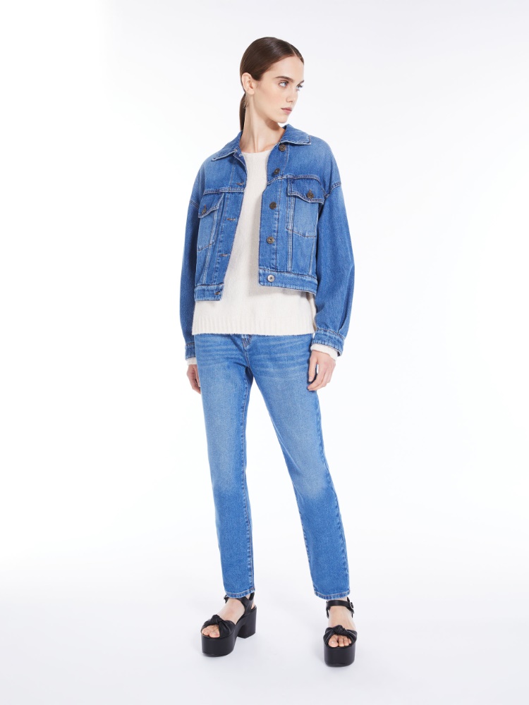 Soft knit top in alpaca and cotton