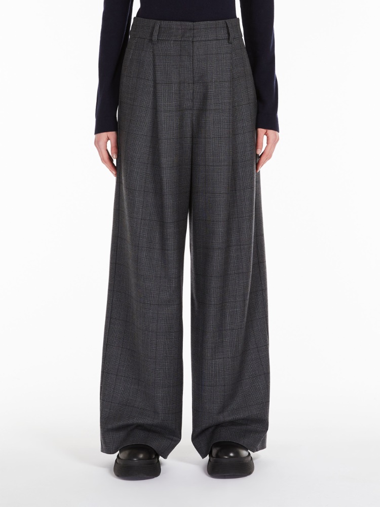 Wool flannel trousers