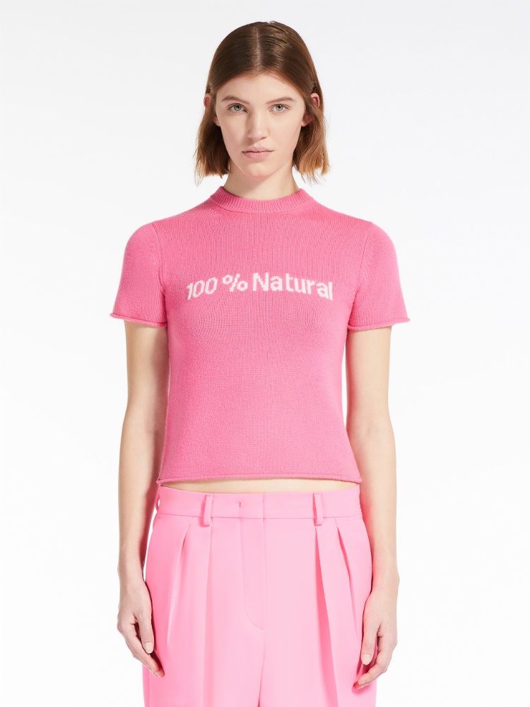 Cashmere-blend T-shirt-style sweater