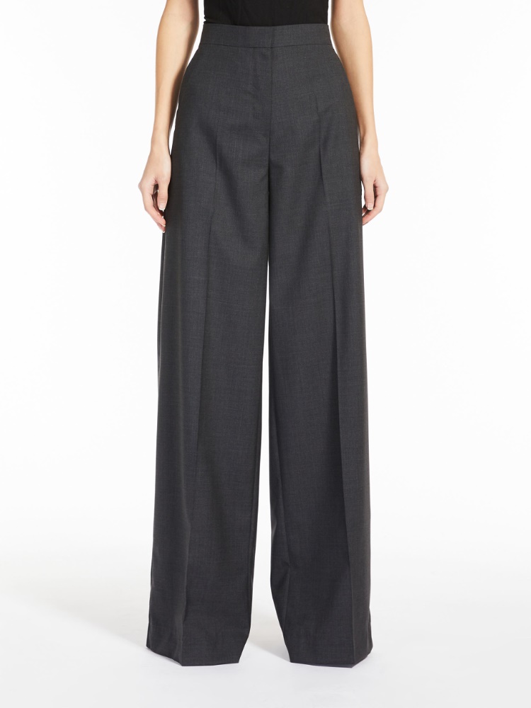 Wool palazzo trousers