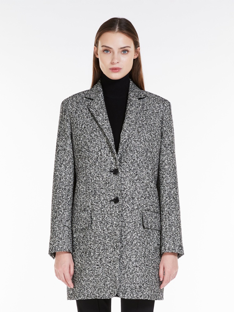 Long, wool blend blazer