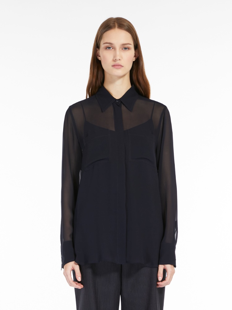 Silk georgette shirt