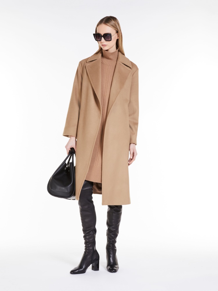 Wool wrap coat