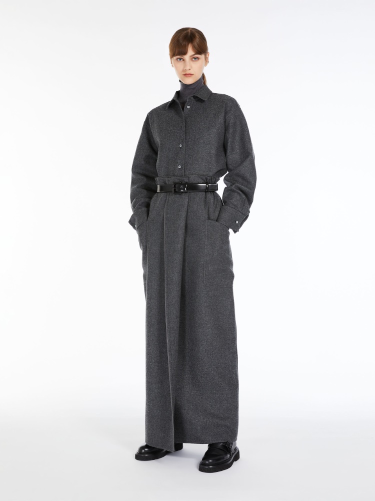 Wool gauze turtleneck