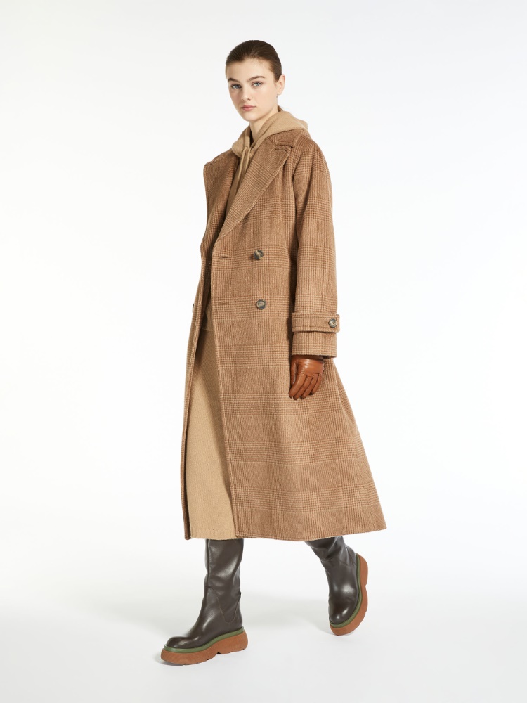 Wool, alpaca and mohair coat
