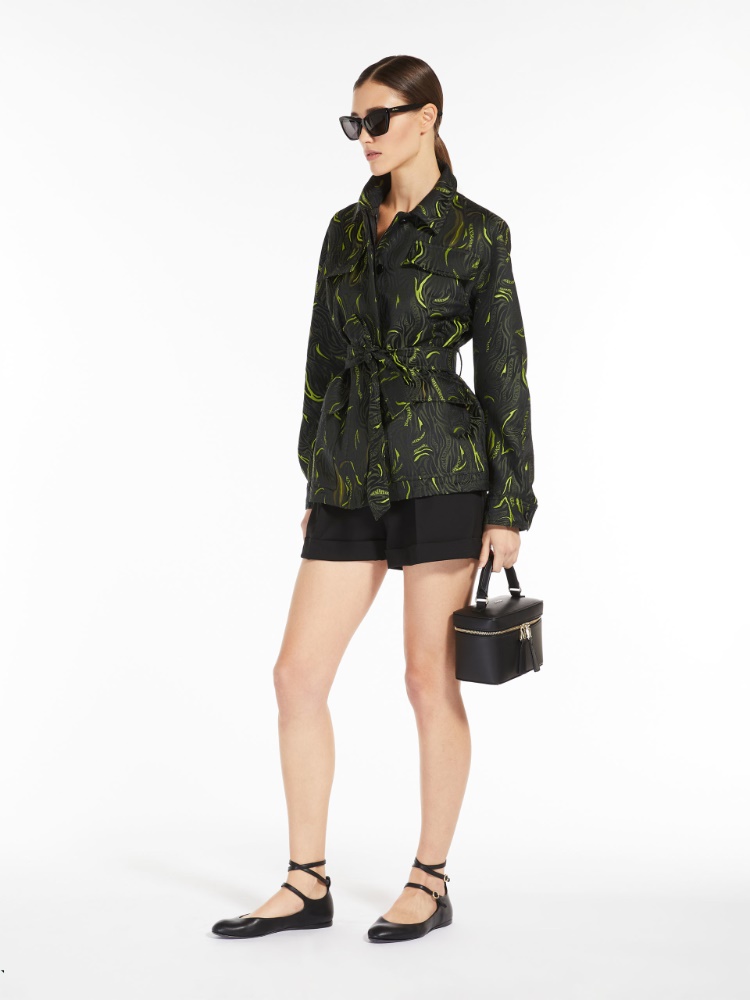 Jacquard safari jacket