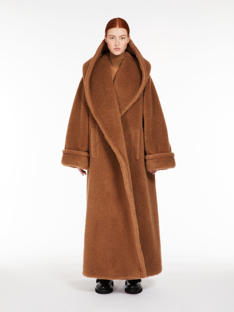 Oversized Teddy wrap coat