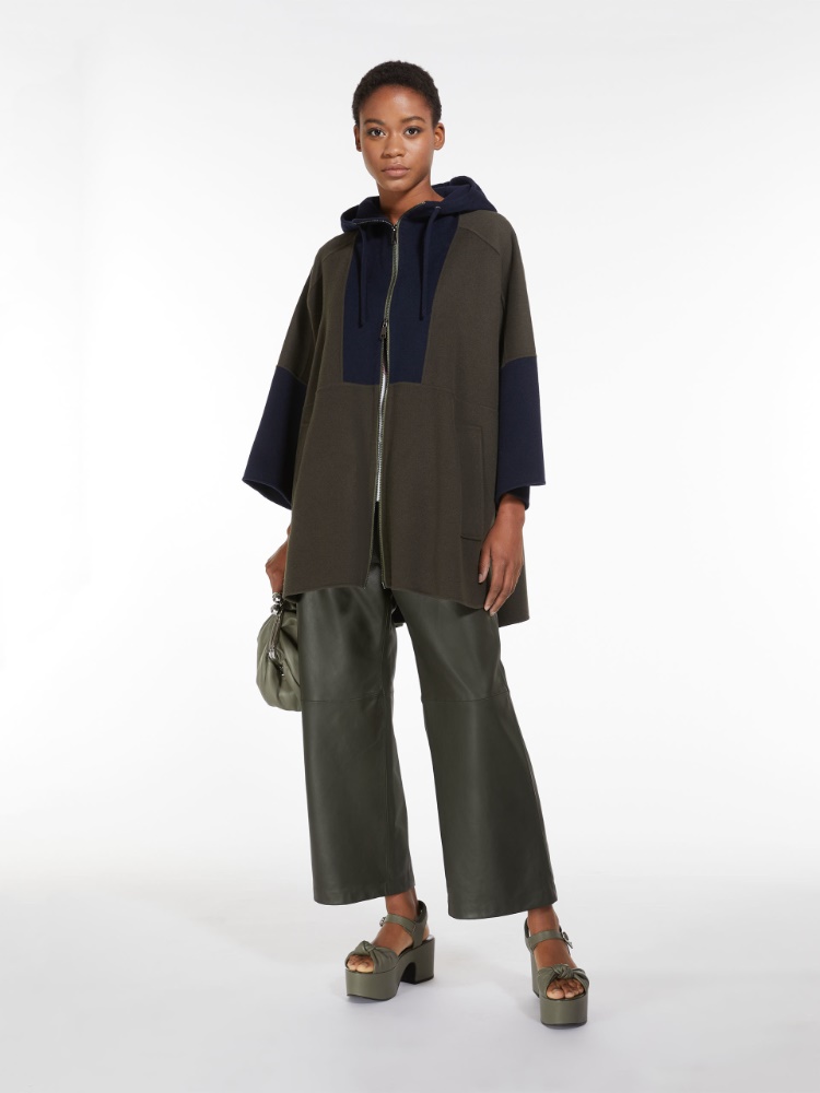 Oversized jacket in wool