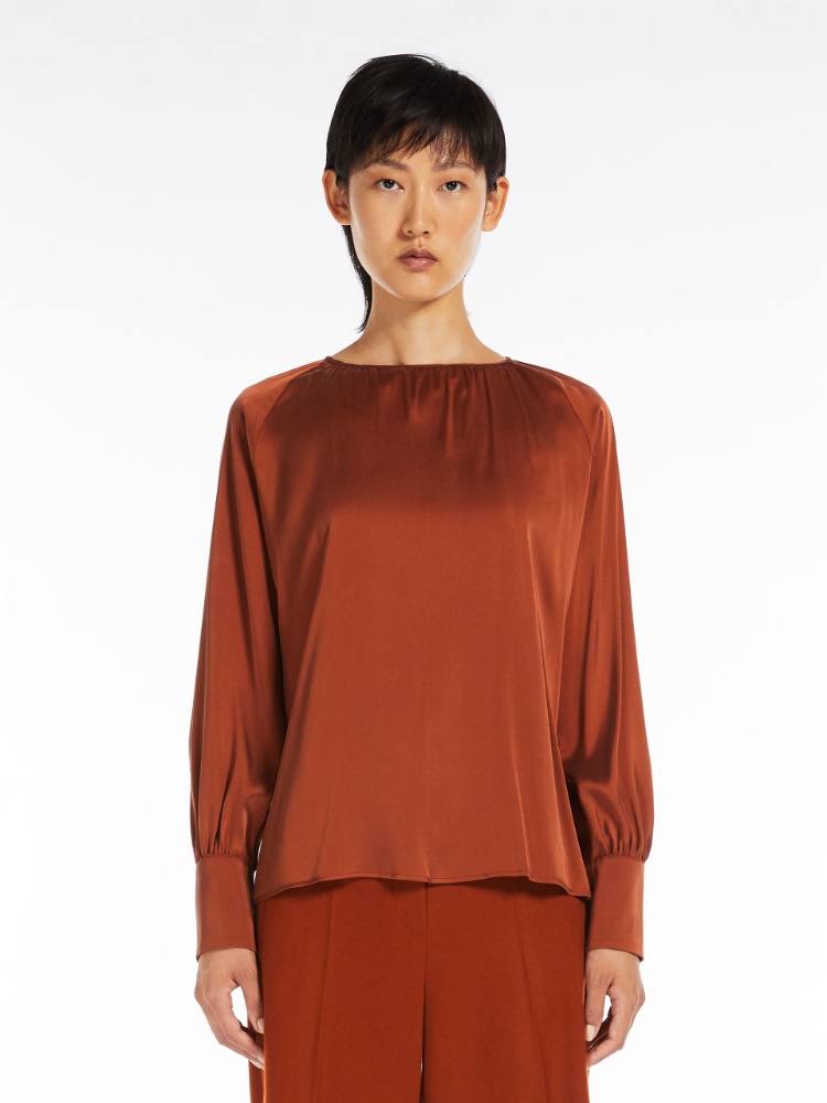 Silk satin blouse