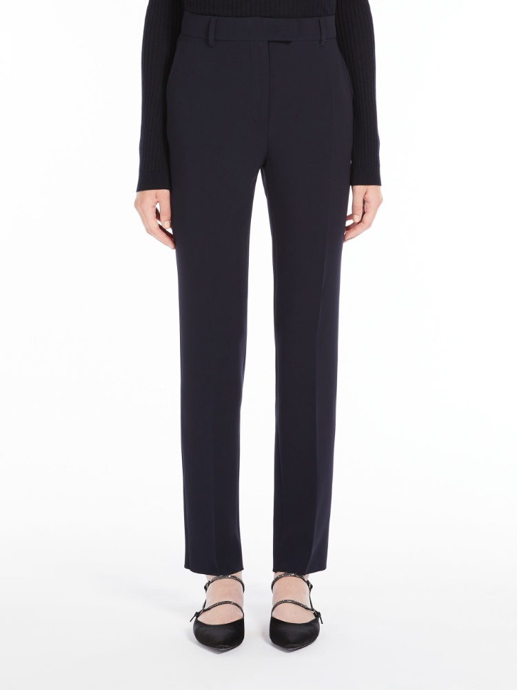 Straight-fit technical cady trousers