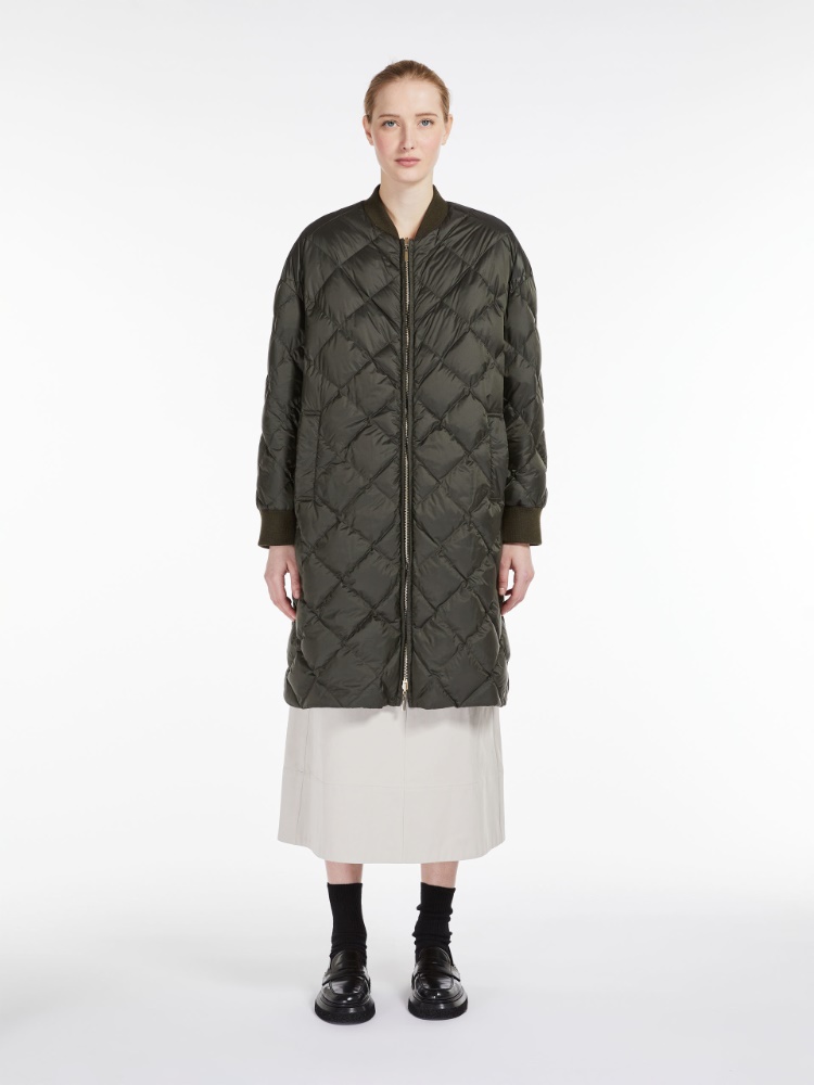 Reversible water-repellent canvas bomber jacket