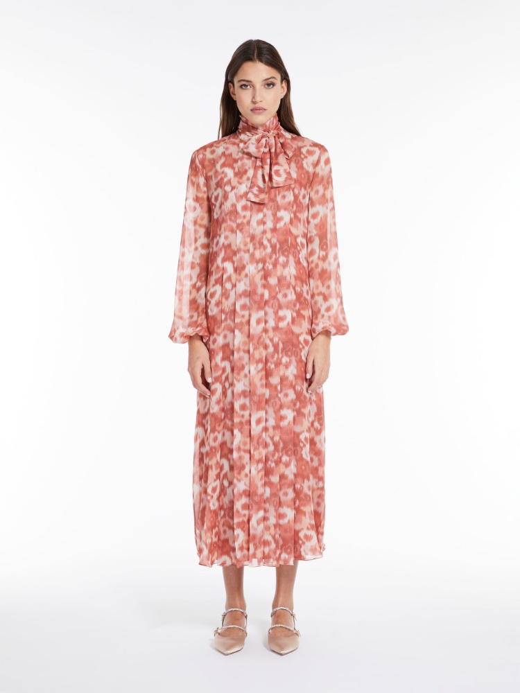 Printed georgette dress