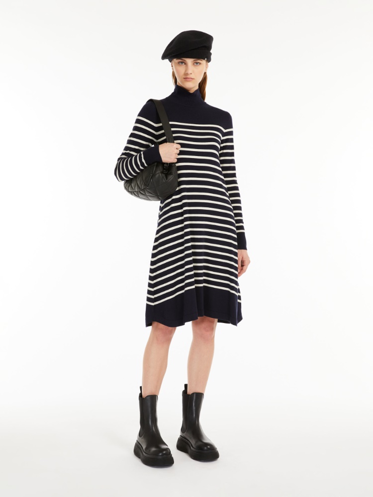 Wool and silk yarn dress