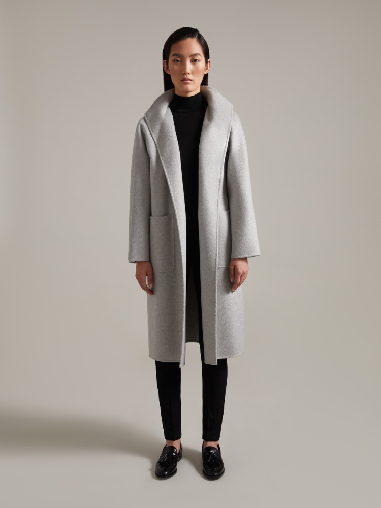 Cashmere cardigan coat