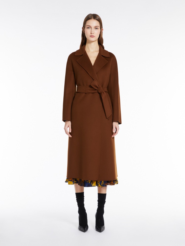 Wool and cashmere robe coat