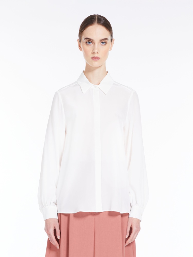 Shirt in washed silk