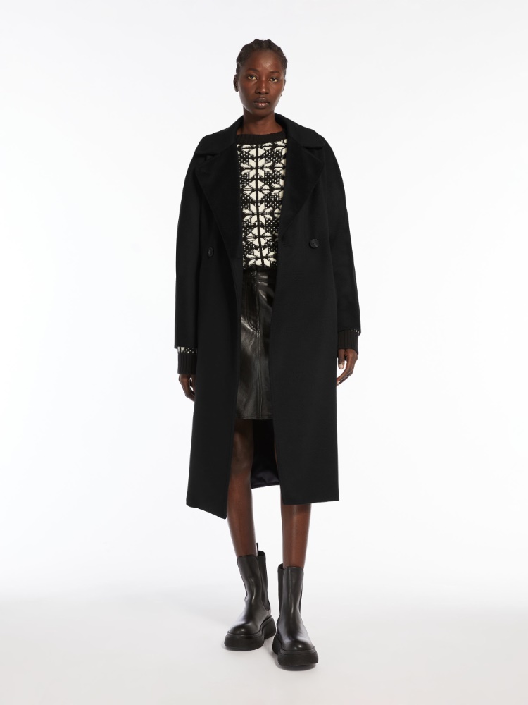 Wool broadcloth coat