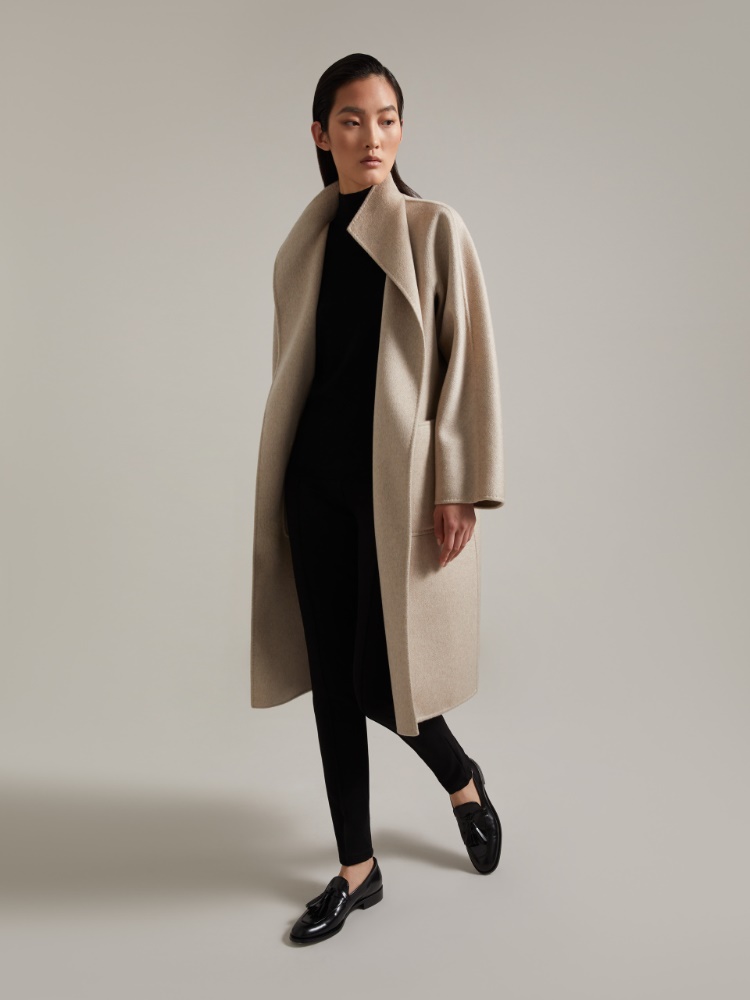 Cashmere cardigan coat