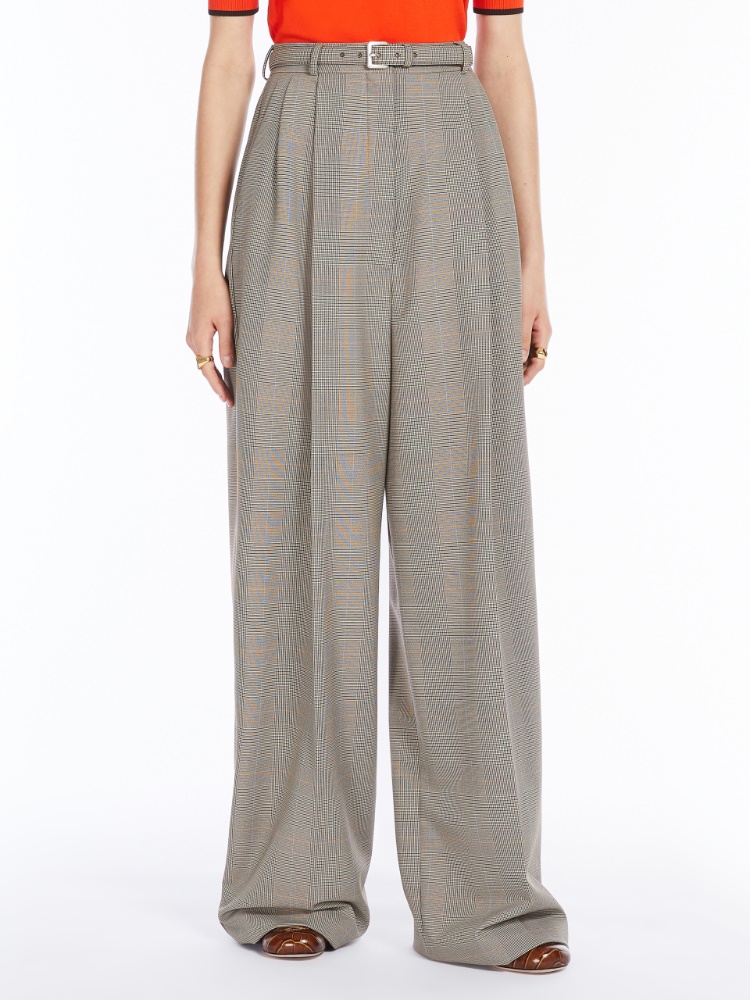 Oversized Glen plaid trousers