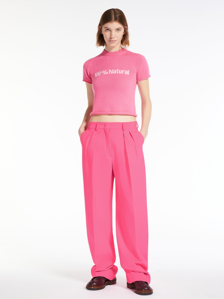 Cashmere-blend T-shirt-style sweater