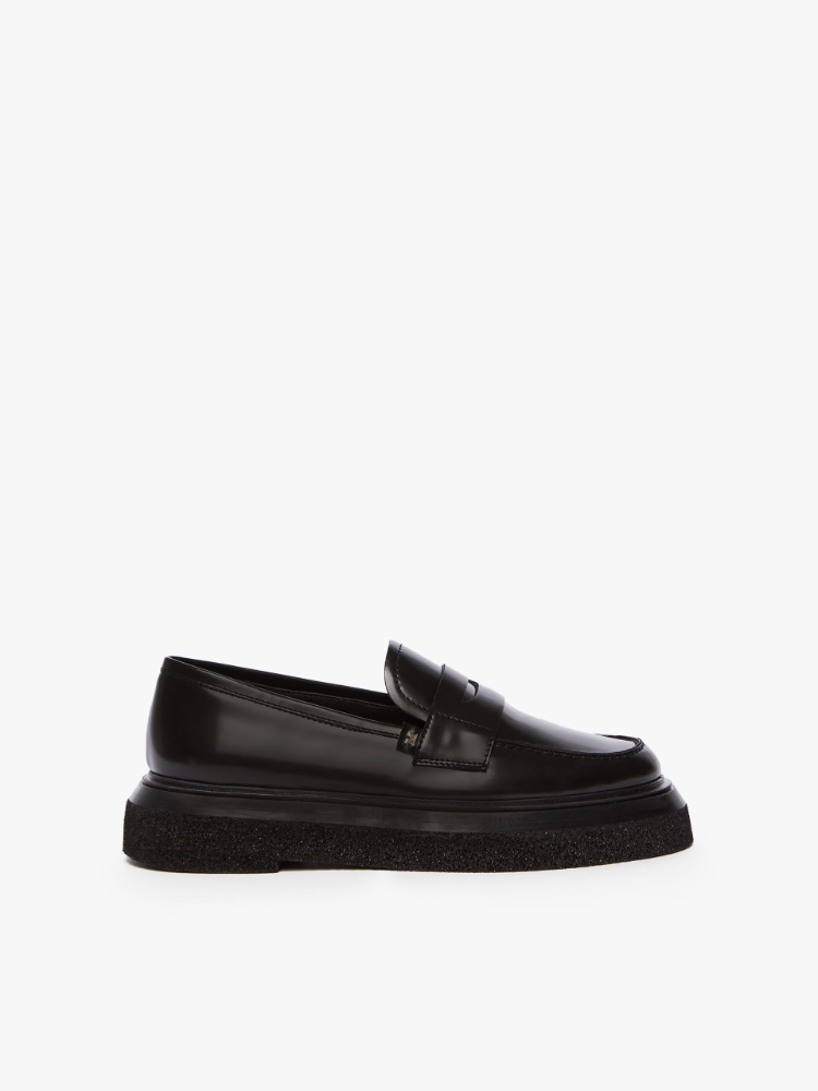 Leather loafers