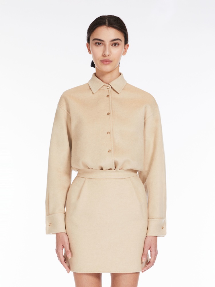 Camel colour shirt jacket