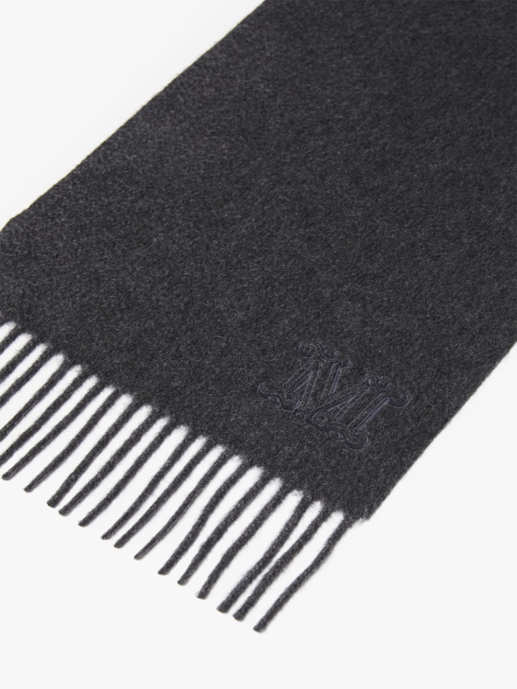 Cashmere stole with embroidery