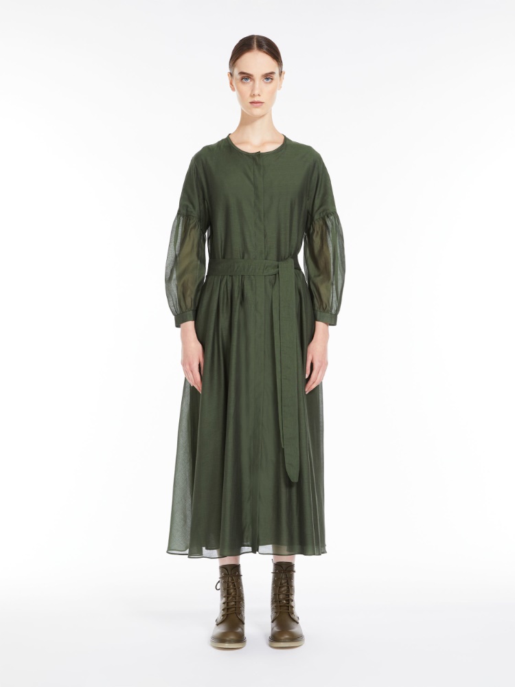 Cotton and silk voile dress