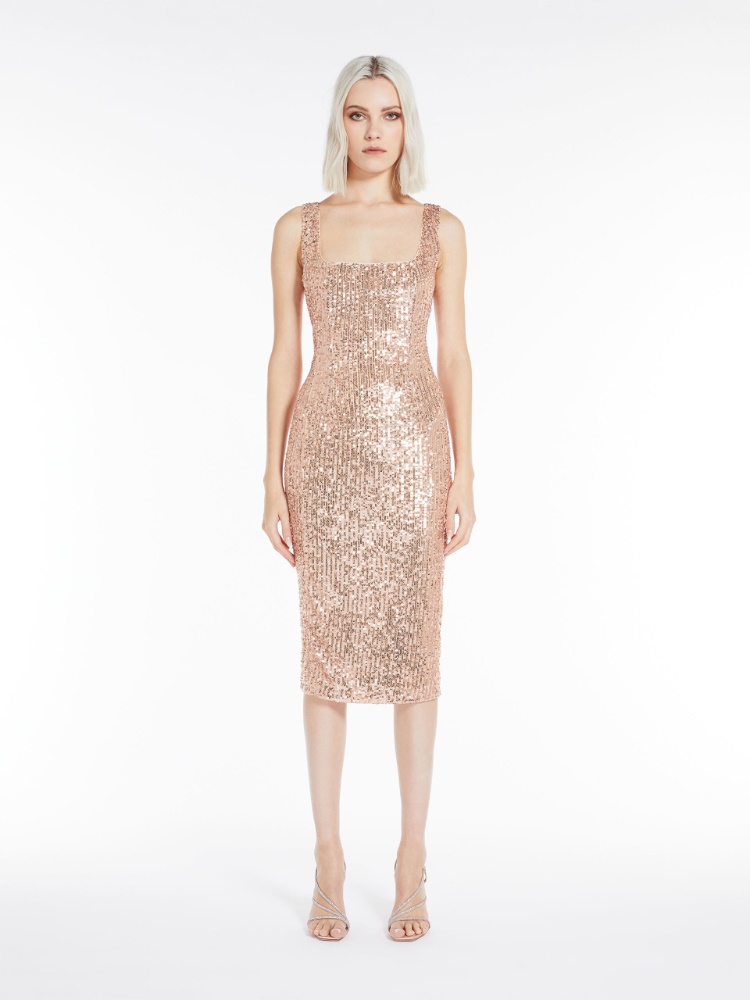 Sequinned sheath dress