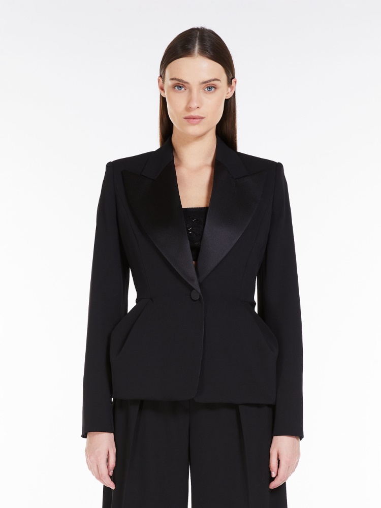 Couture jacket in stretch wool