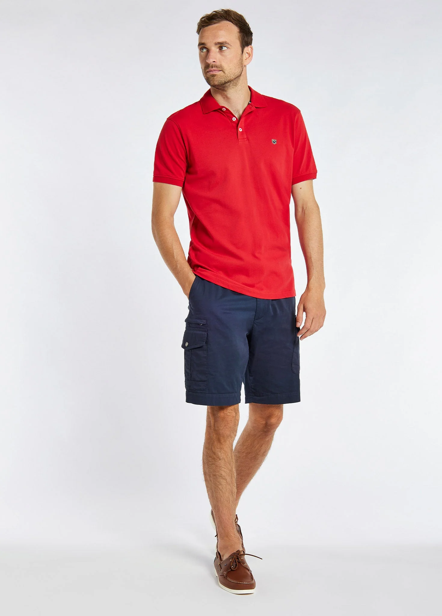 Quinlan 4-way Stretch Polo - Engine Red