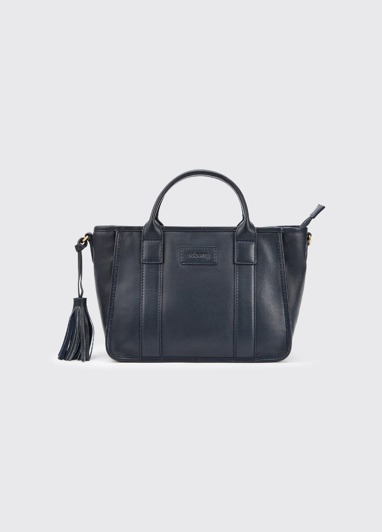 Ramelton Medium size leather handbag - Navy