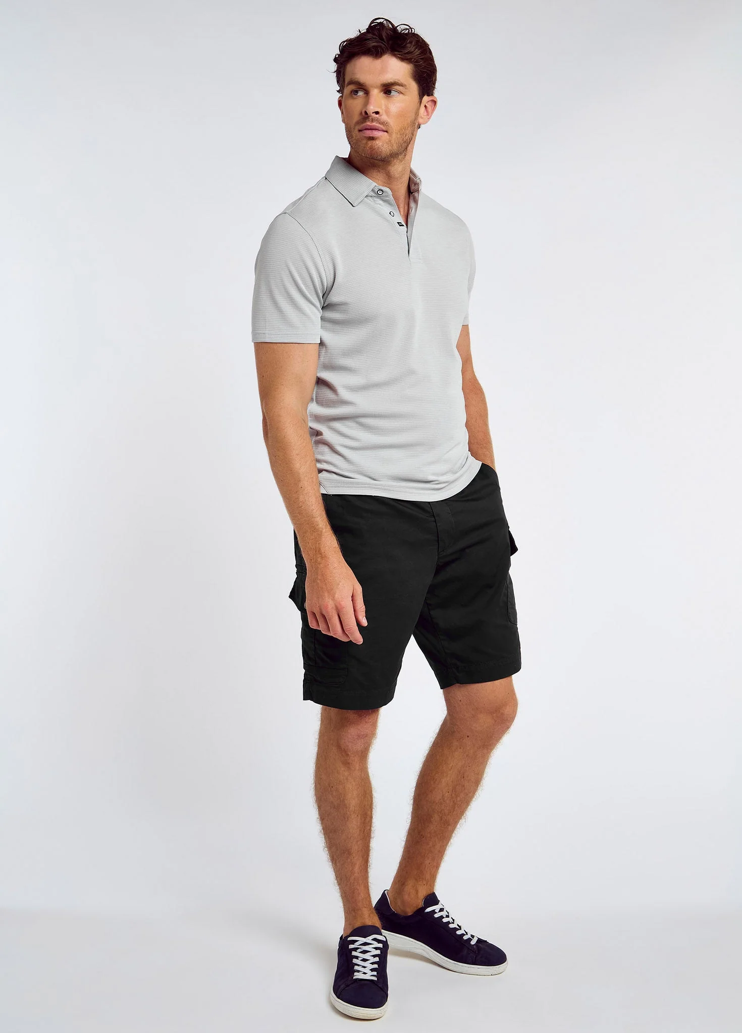 Gilligan Men's Tencel™ Modal polo - Grey
