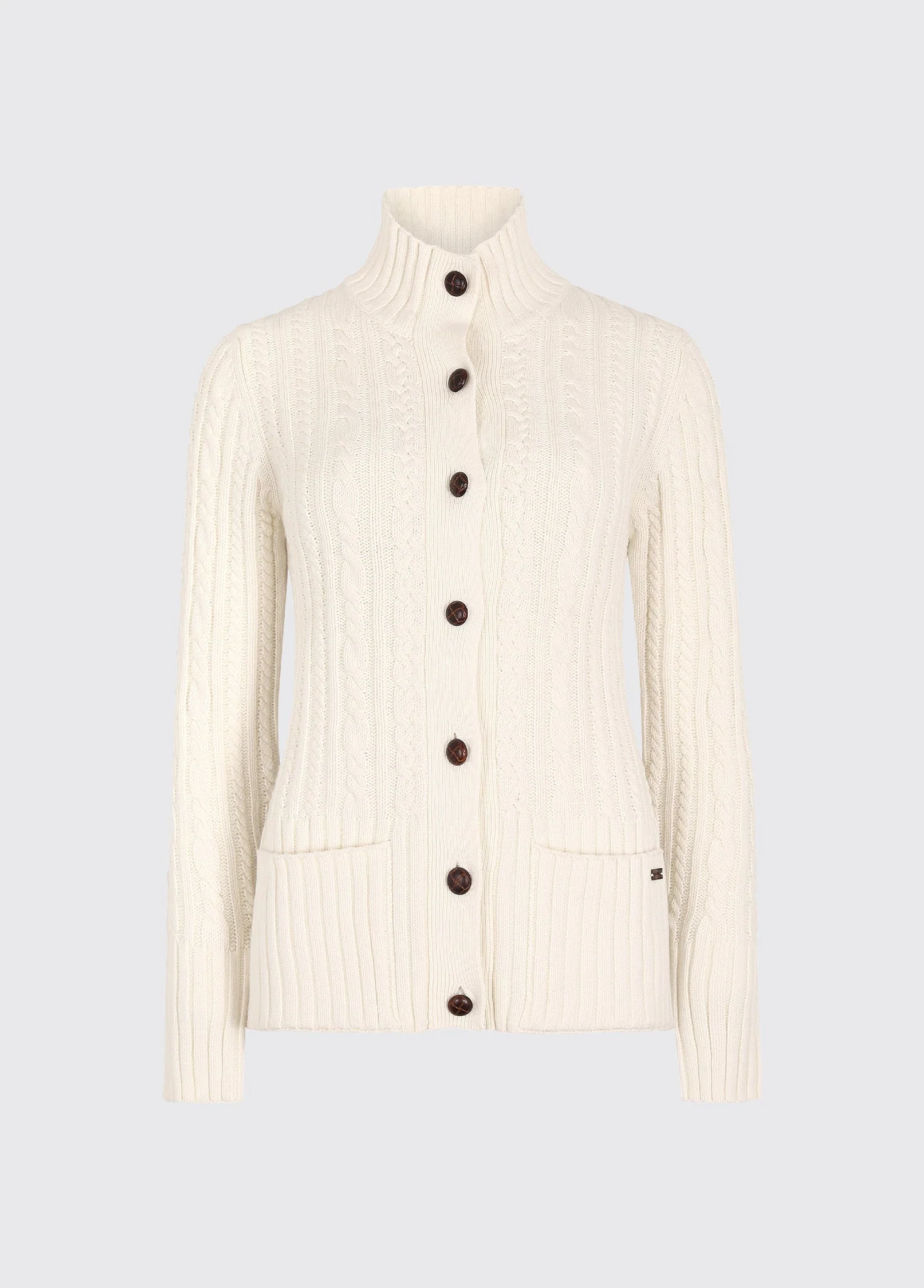 Ardrahan Ladies' fisherman cardigan - Oyster