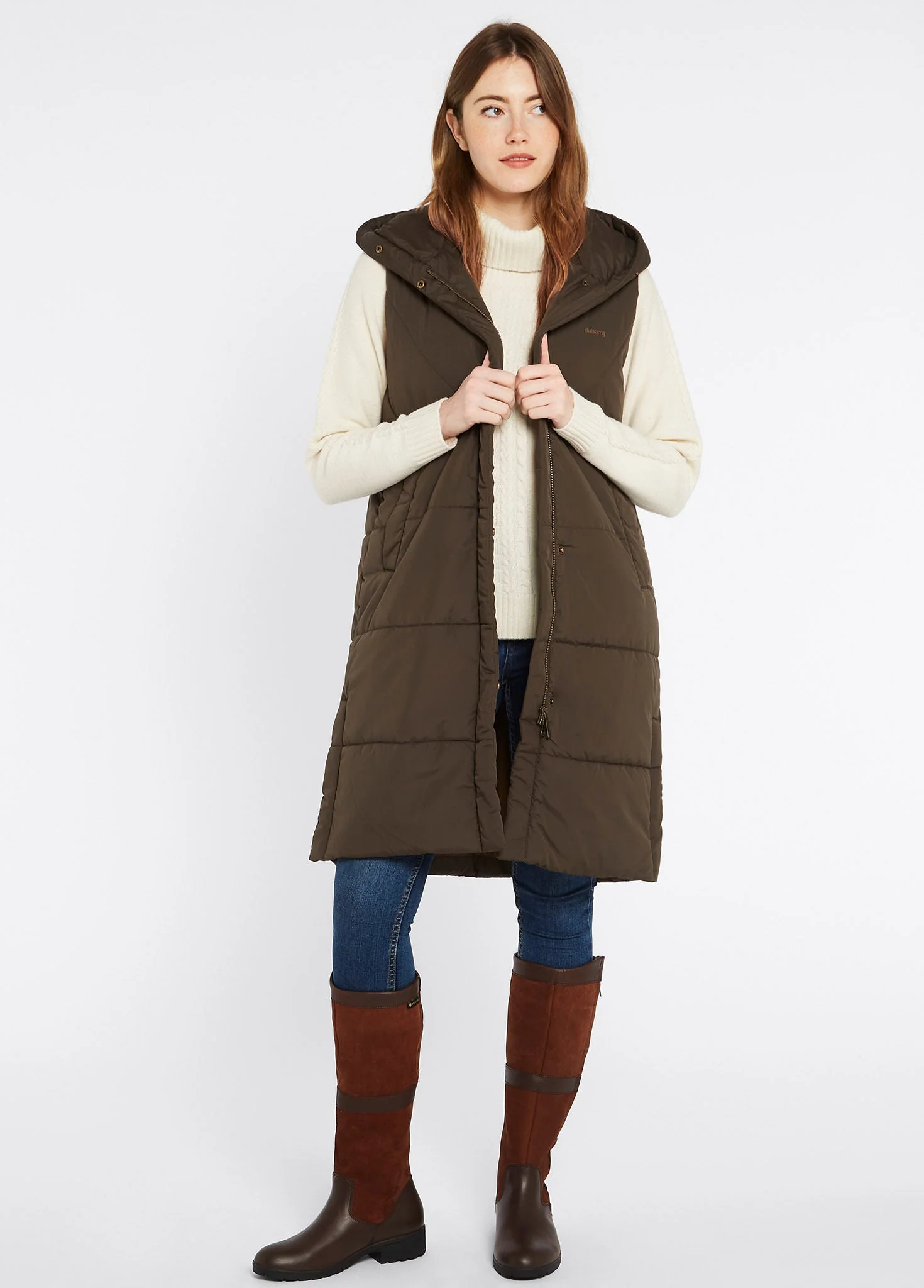 Ryan Women's Hooded Vest - Olive