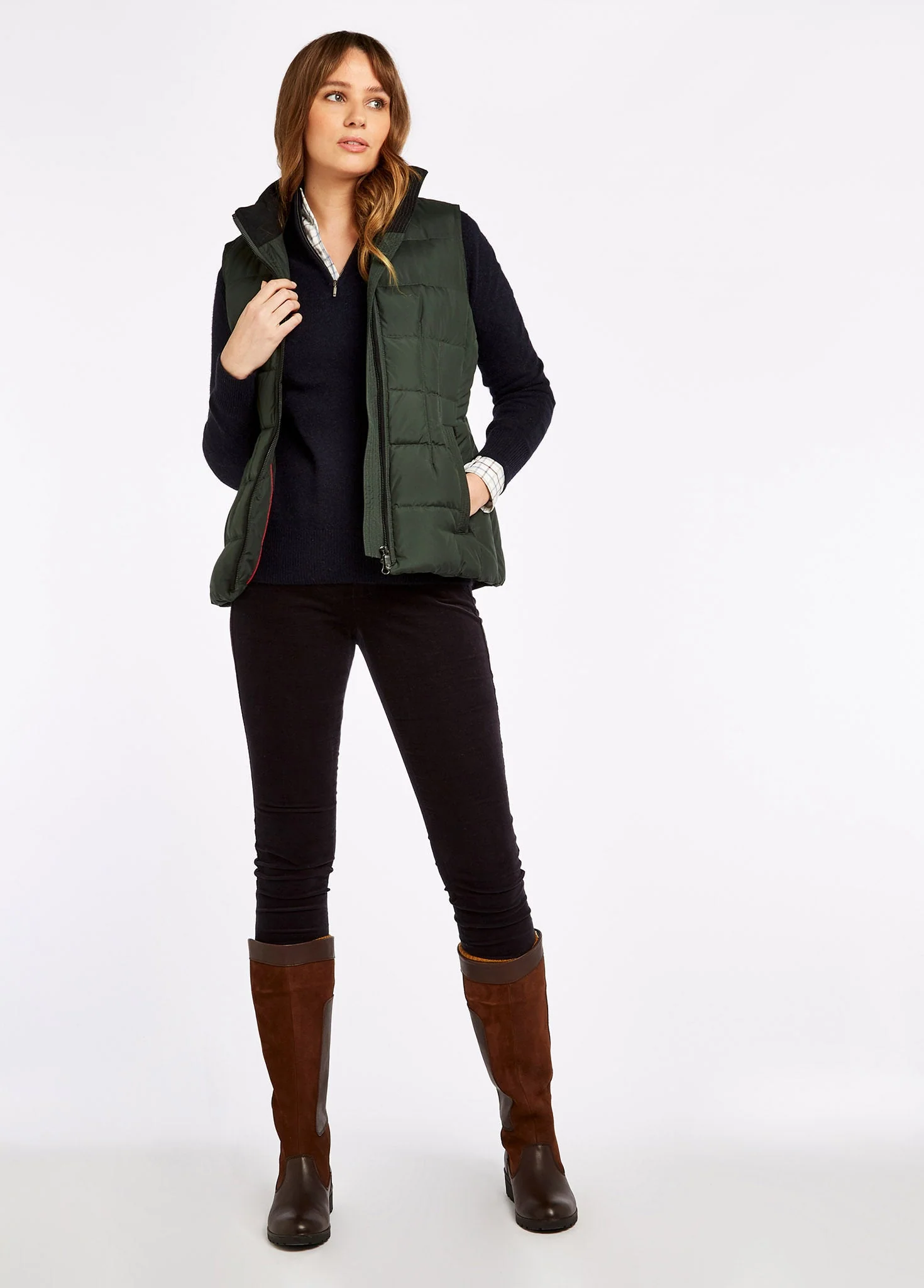 Spiddal Ladies' Quilted Vest - Spruce