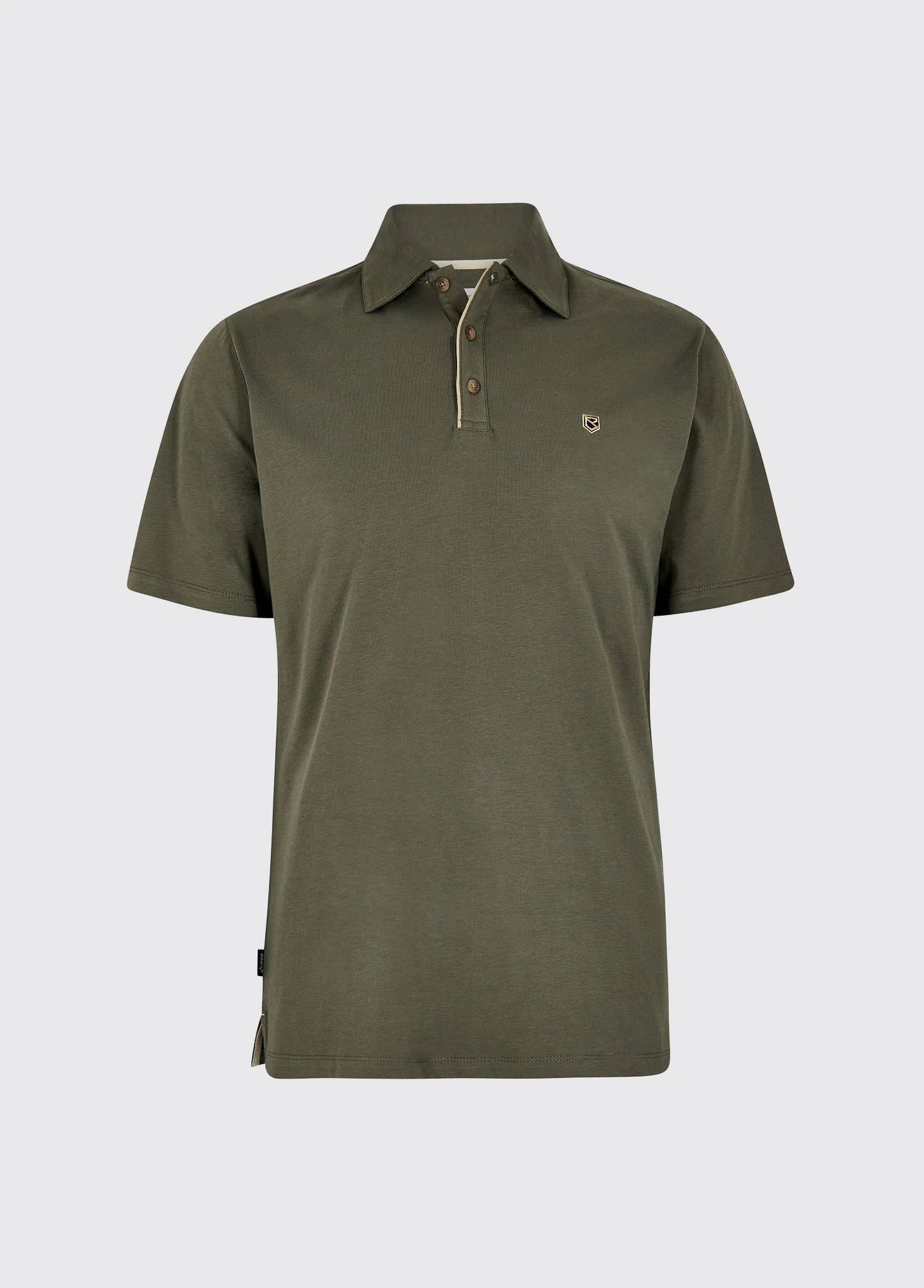Kilmurray Men's three-button polo - Kelp