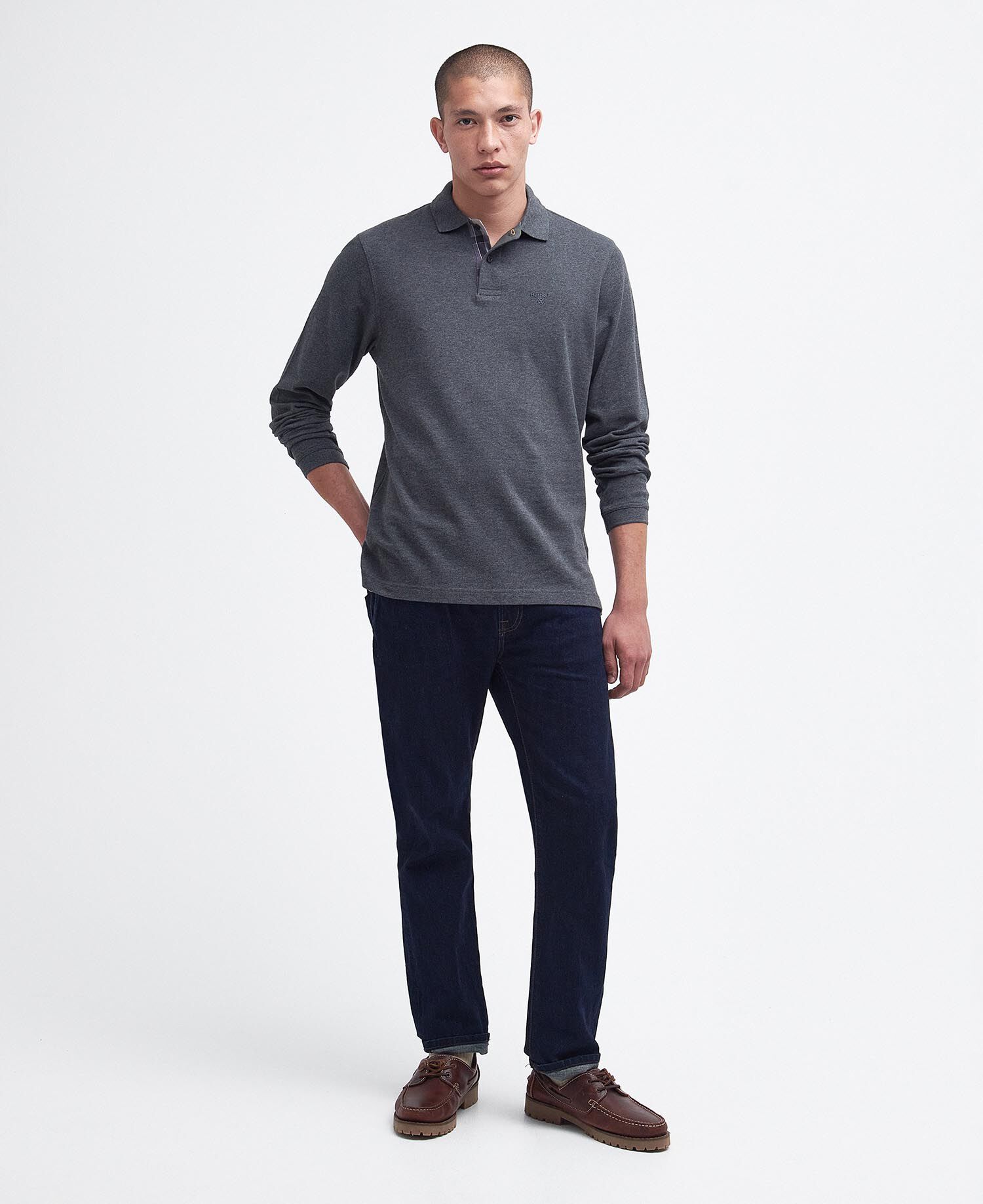 Essential Long-Sleeved Polo Shirt