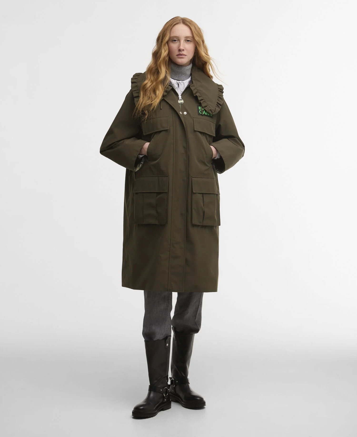Barbour x GANNI Waterproof Parka Jacket